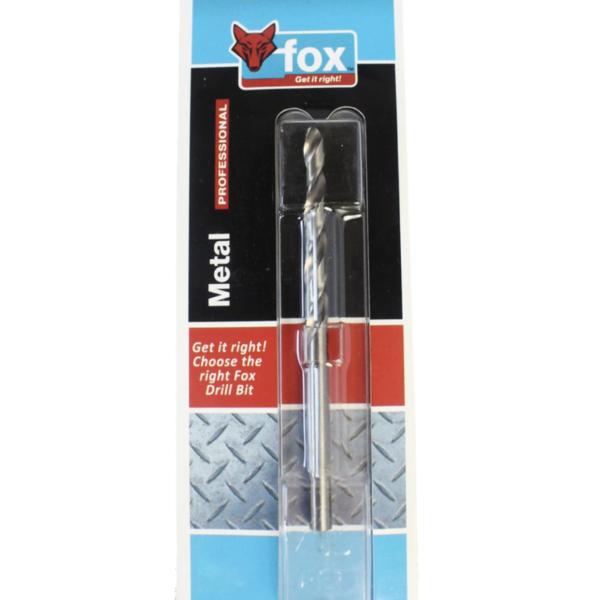 Fox 8 mm HSS Light‑Industrial Drill Bit – Standard‑Point, Straight Shank
