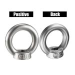 Tool DIY 304 Stainless Steel Female Eye Nut – M10 Thread, Ring Style, Set of 6