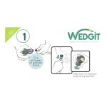 Wedgit 3/4″ Garden Hose Tap Connector – Quick-Connect with 1/2″ Thread Adaptors, Leak-Free