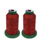 Isacord 1904 Cardinal Red Embroidery Thread – 2 × 1000 m Polyester Spools – Premium Red Stitching Yarn