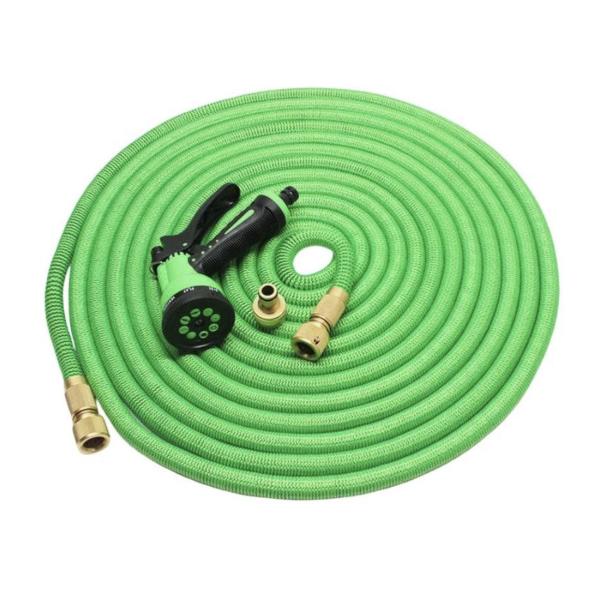 Yiad Flexible Garden Hose – 75 ft Expandable Green Hose with 3× Extension