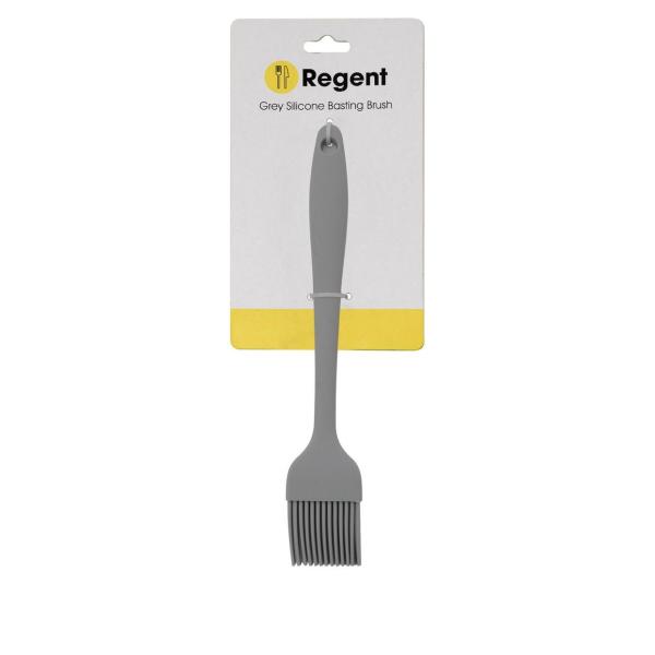 Regent Silicone Kitchen Basting Brush – Grey (210 x 35 x 10 mm)