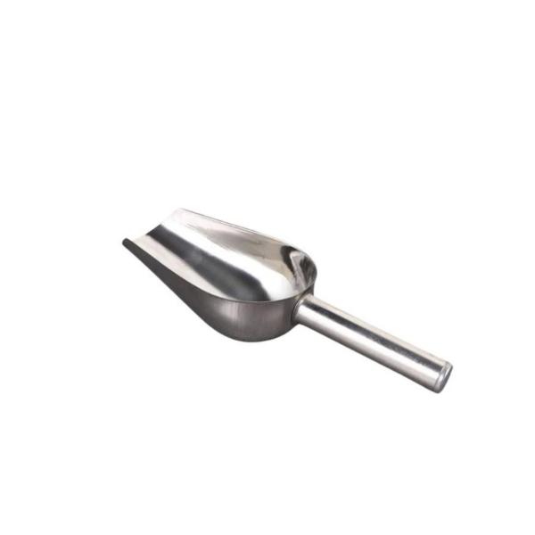 Heavy-Duty Stainless Steel Ice Shovel – Rust-Resistant, Food-Grade Metal Scoop for Ice, Grains, & Dry Goods