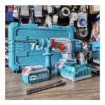 Total Tools 20 V Cordless Rotary Hammer Drill Kit – Brushless, 2×4 Ah Batteries & Fast Charger