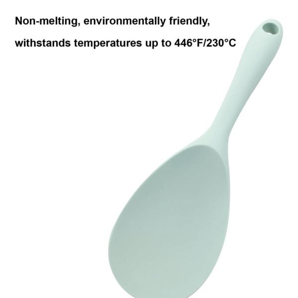 2-Piece Silicone Rice Paddle Spoon Set – Non-Stick, Heat-Resistant, BPA-Free, Dishwasher Safe – Ideal for Rice, Mashed Potatoes, and More