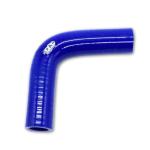 Premium 19 mm Blue Silicone Hose 90° Elbow – 3‑Ply Reinforced, -60 °C to +180 °C