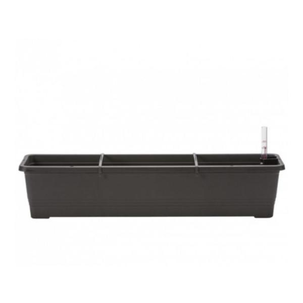 Plastia Bergamot Self-Watering Flower Box – 80 cm, Anthracite