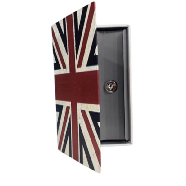 Book Safe Large – Red – Hidden Security Lock Box with Key Lock – Secret Safe for Cash, Jewelry & Valuables