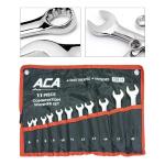 Combination Ratchet Wrench Set – 11‑Piece Chrome Vanadium Spanner Kit for Auto & Mechanic Repairs