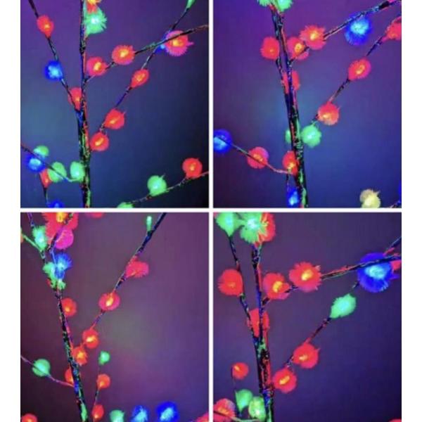 ZYF-112 1.5M RGB Dandelion Tree Light – 60 LED Color-Changing Decorative Floor Lamp