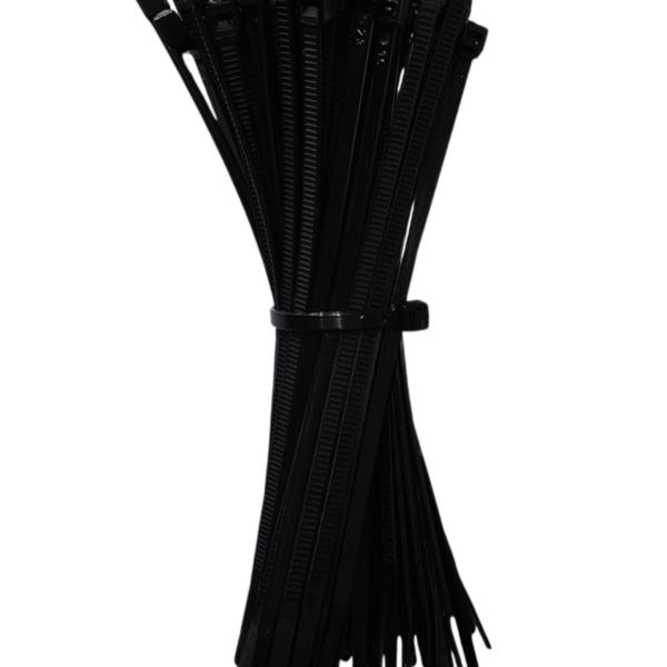 Camco 150 mm × 3.6 mm Black Cable Ties (3 × Pack of 100) – Heavy-Duty Nylon Zip Tie Wraps