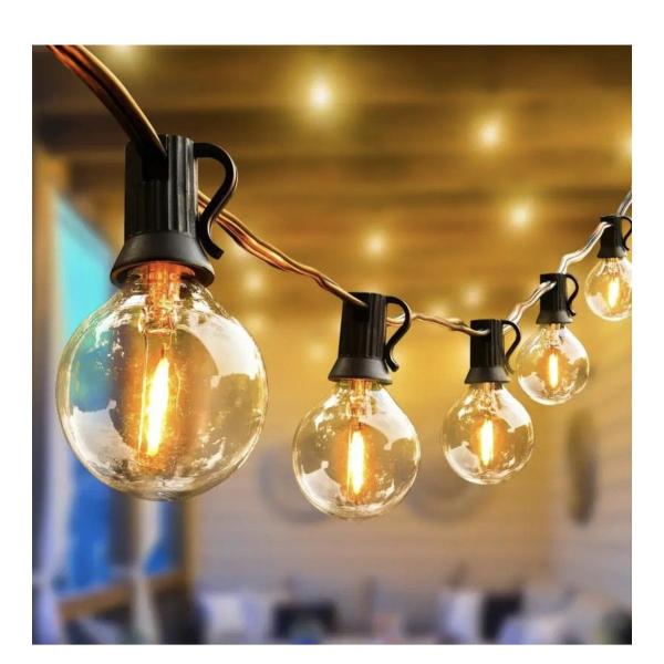20 m Solar-Powered LED String Lights – 20 Detachable Bulbs, Small Globe Heads, Detachable Solar Panel, Multi‑Mode Lighting Belt