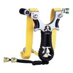 Outdoor Slingshot with Laser Aiming & 100 Steel Balls – Alloy Frame Precision Catapult
