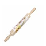 Movable Adjustable Rolling Pin Stick – 5 Thickness Settings, Color-Coded Beech Wood