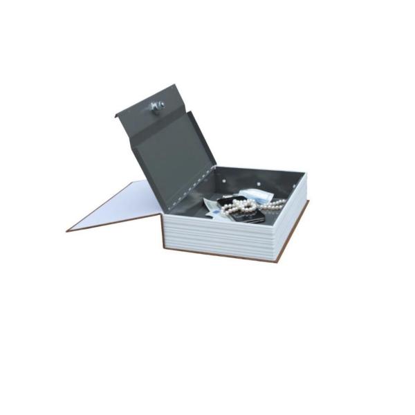 Book Safe Large – Red – Hidden Security Lock Box with Key Lock – Secret Safe for Cash, Jewelry & Valuables