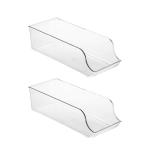 Plastic Fridge & Pantry Can Storage Trays – 2 Pack