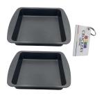 Authentic Square Baking Pan with Handles (28 × 25 × 4.5 cm) + Keyring Accessory