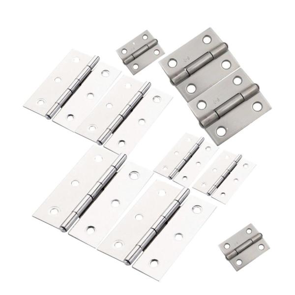 DIY - Stainless Steel Folding Furniture Hinge Set - 10-Piece