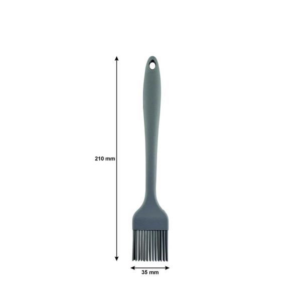Regent Silicone Kitchen Basting Brush – Grey (210 x 35 x 10 mm)
