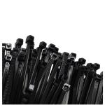 Camco 150 mm × 3.6 mm Black Cable Ties (3 × Pack of 100) – Heavy-Duty Nylon Zip Tie Wraps