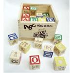 27-Piece Educational ABC Wooden Blocks Set with Storage Box – Alphabet & Number Learning Toy for Toddlers & Kids