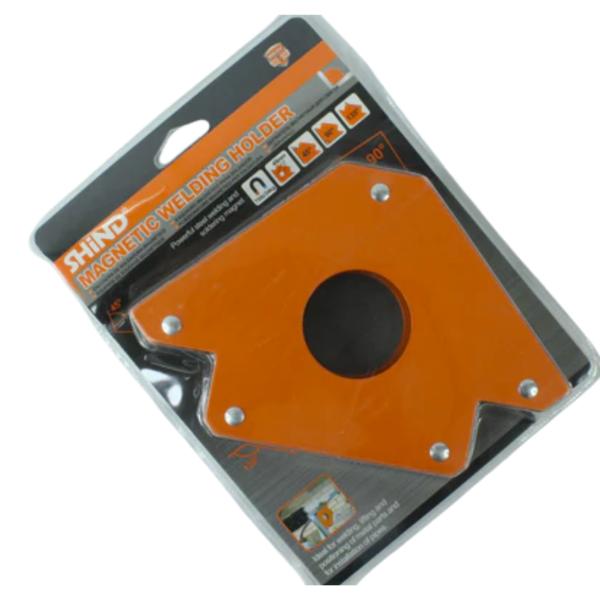 SHIND 34kg Magnetic Welding Holder, Multi-Angle 45°/90°/135°, Heavy-Duty Steel Magnetic Clamp
