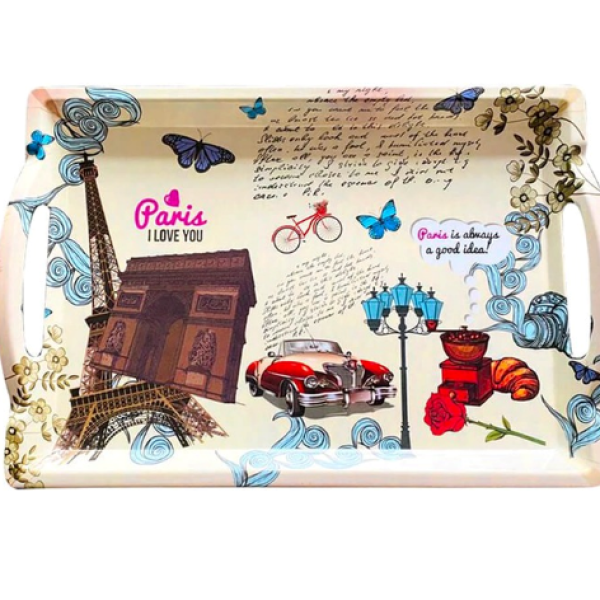 Paris Themed Serving Tray